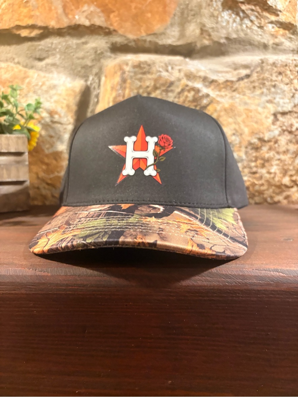 Houston Astros Benzine brand snap back camo brim